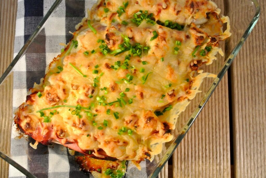 witlofschotel met kaas en ham