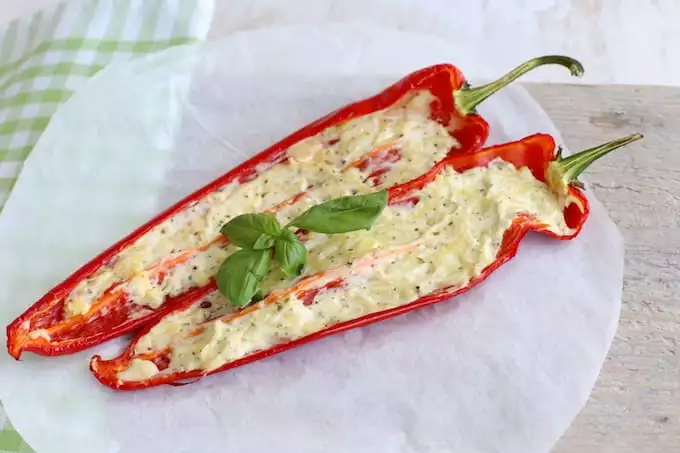 Puntpaprika uit de oven