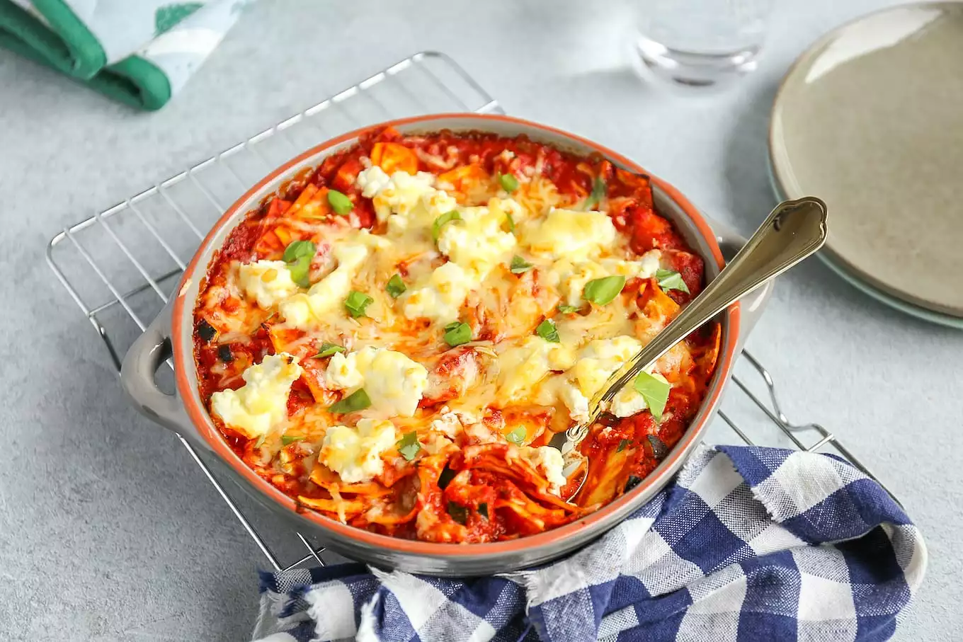 VEGETARISCHE LASAGNETTE MET RICOTTA