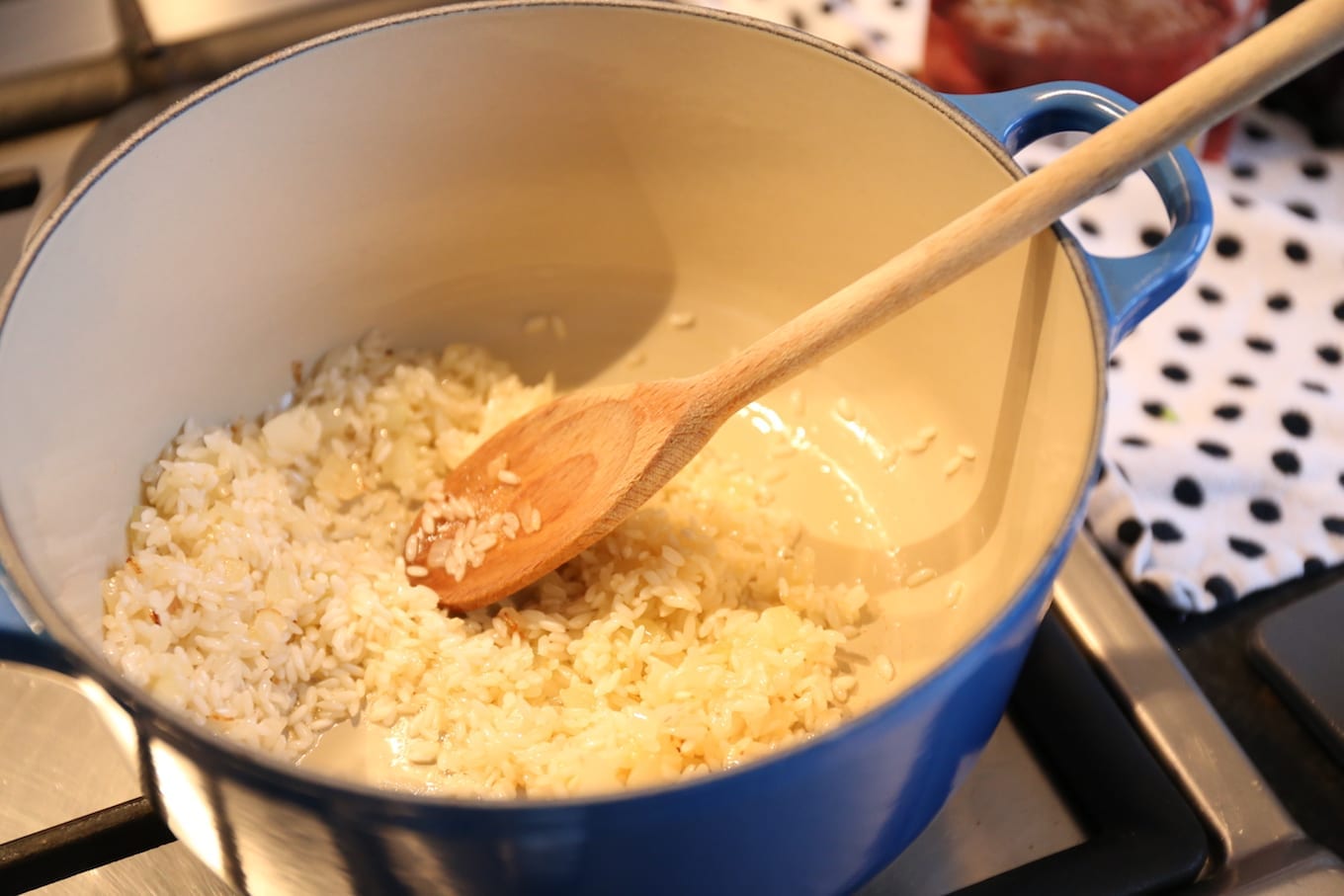 Risotto met gerookte zalm