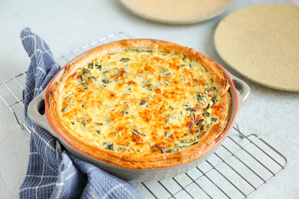 Spinazie ricotta quiche