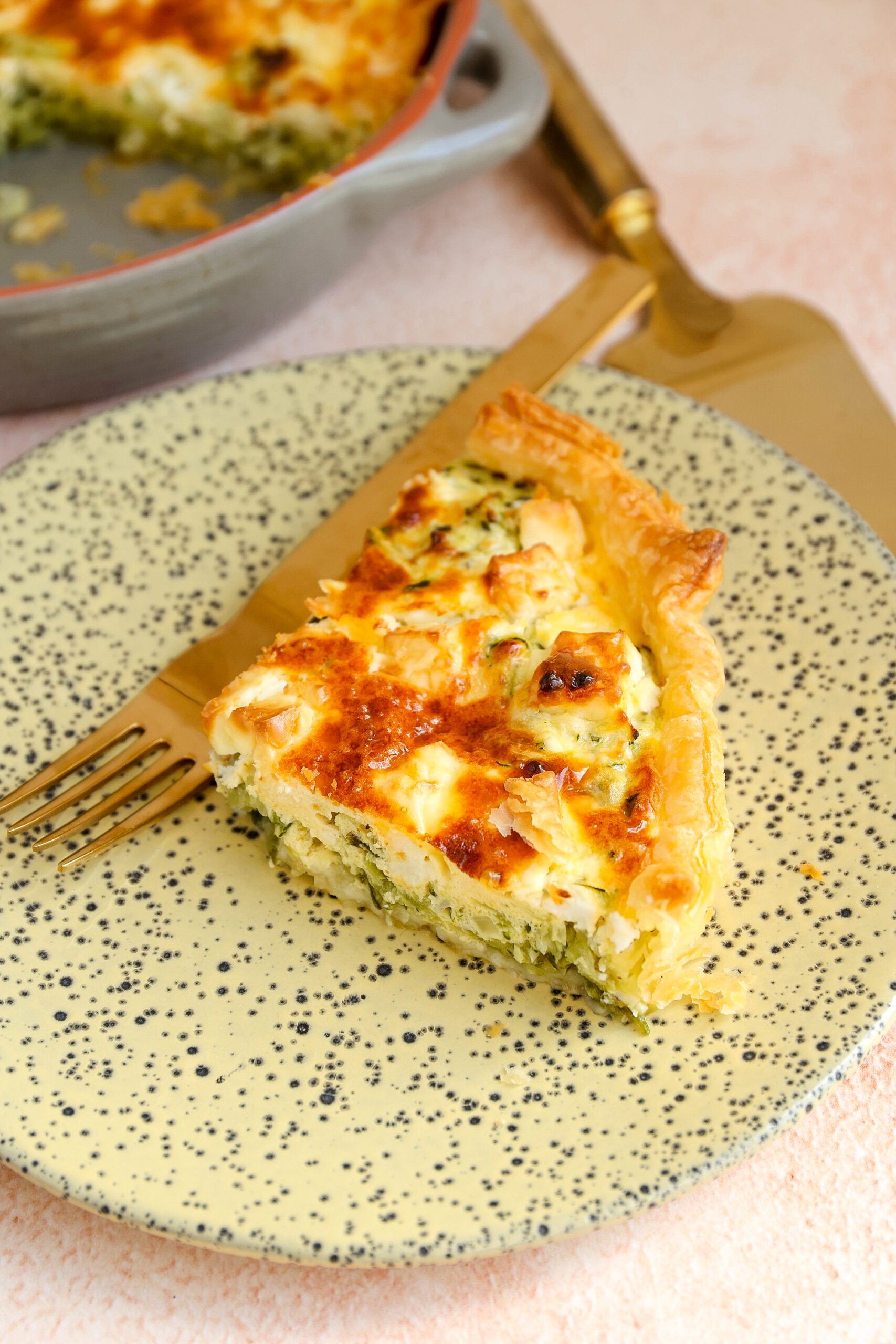 hartige taart met courgette