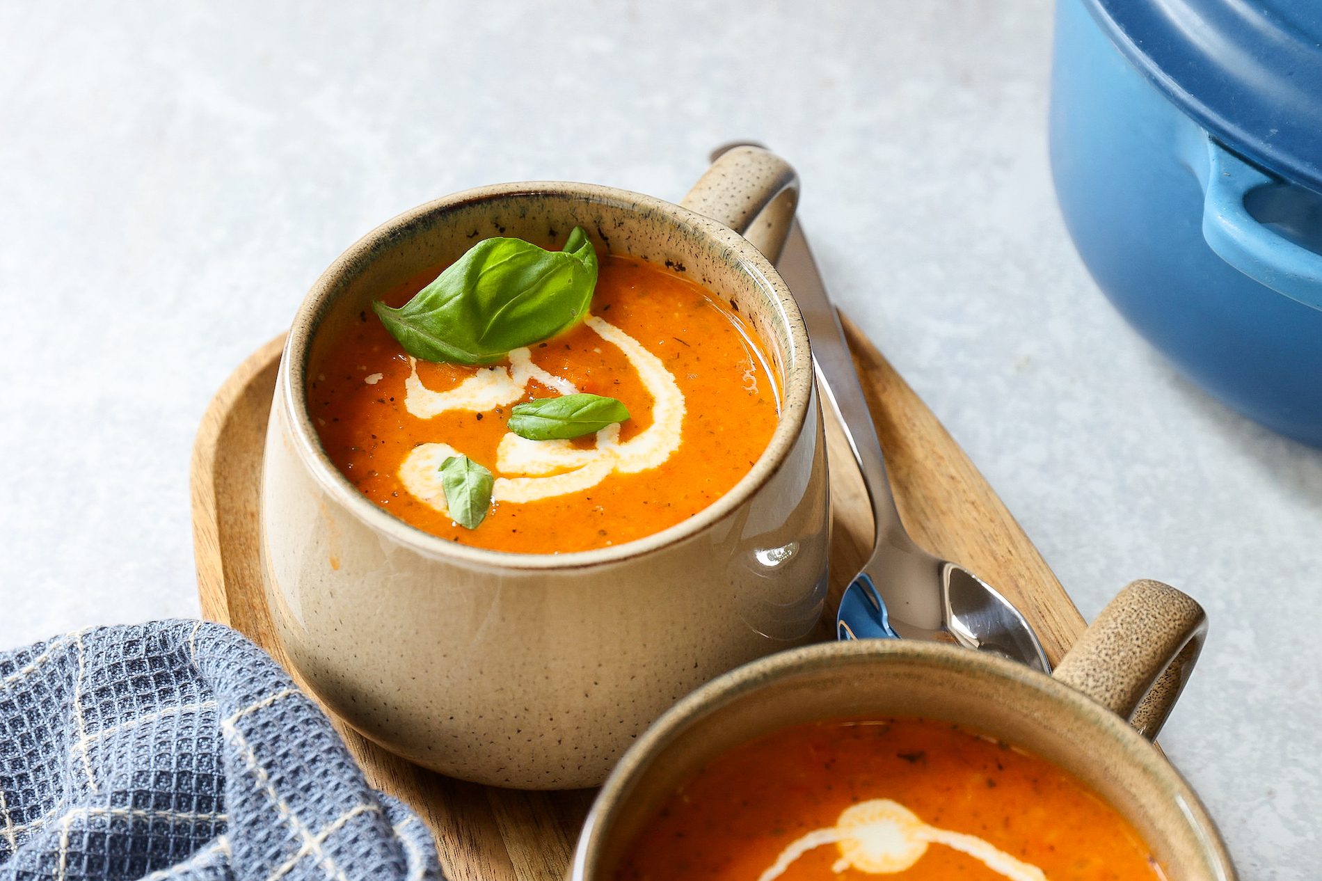 geroosterde tomaten-paprika soep