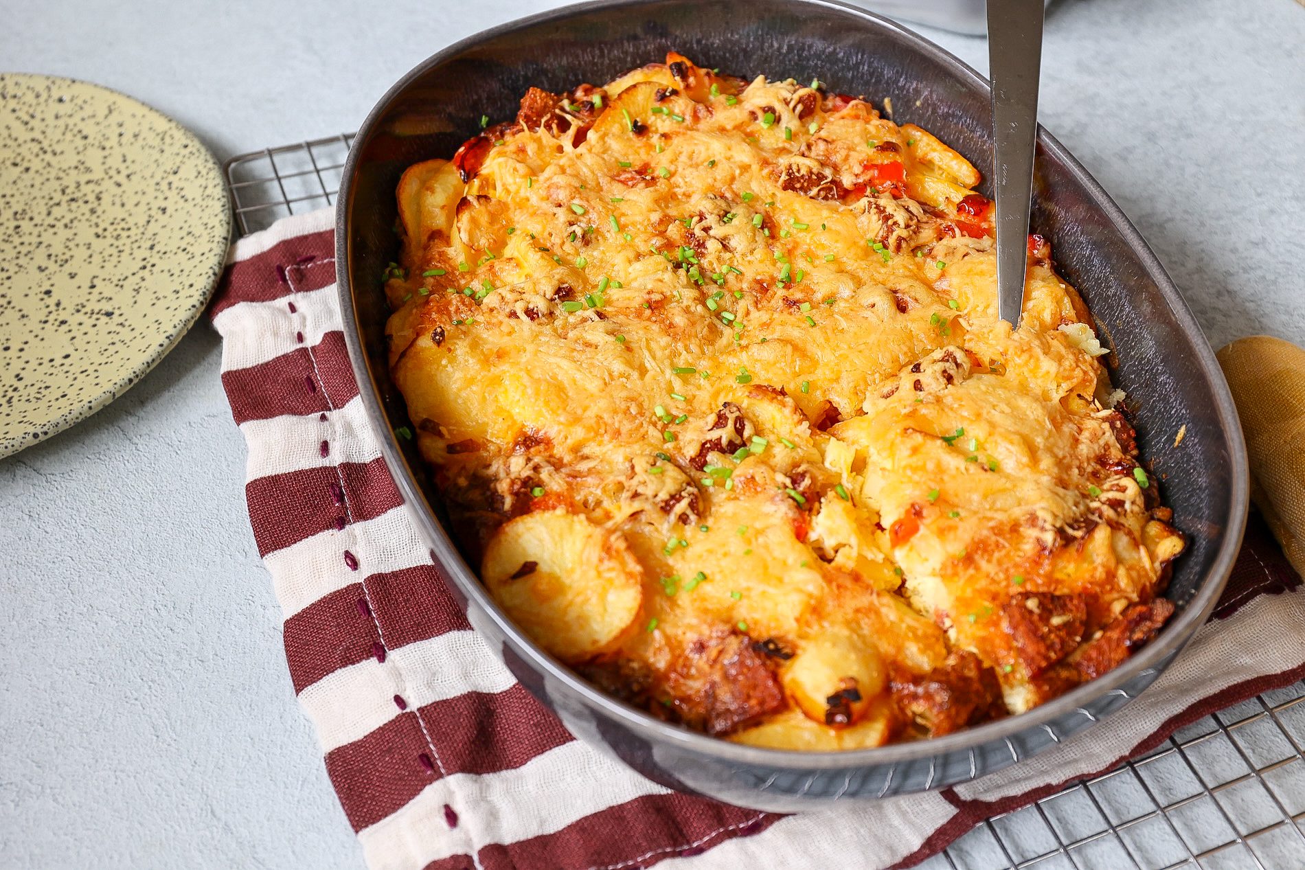 frittata met chorizo